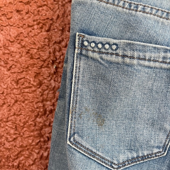 Blankk NYC Ruffled Cropped Straight-Leg Jeans in Good Call Size 25 - Picture 2 of 5